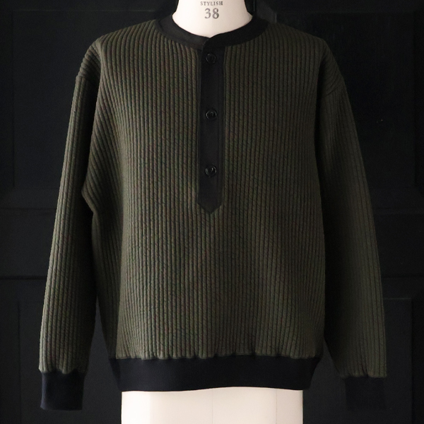 画像13: 「尾州」コットンキルト 布帛ヘンリーネック【MADE IN JAPAN】『日本製』 / Upscape Audience (13)