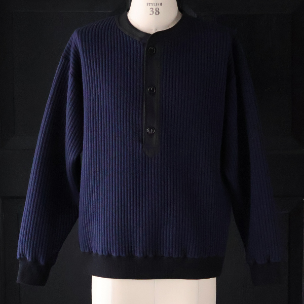 画像15: 「尾州」コットンキルト 布帛ヘンリーネック【MADE IN JAPAN】『日本製』 / Upscape Audience (15)