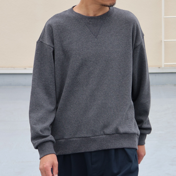 画像2: ボンバーヒート爆暖裏起毛 ガゼットクルーネック バルーンスウェット【MADE IN JAPAN】『日本製』 / Upscape Audience (2)