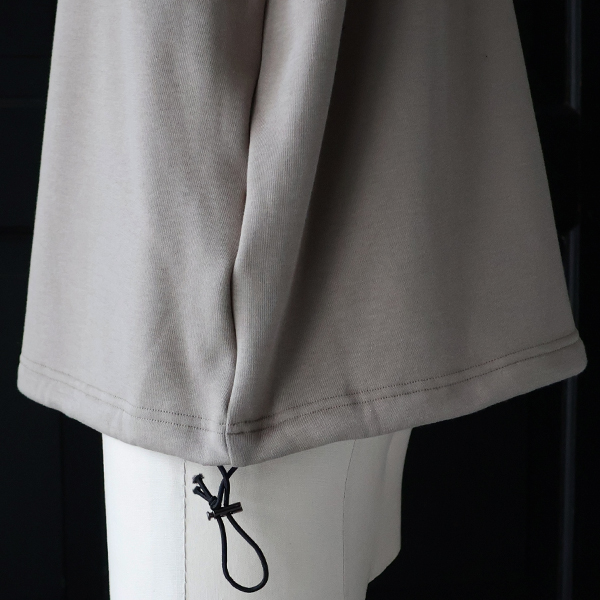 画像18: ボンバーヒート爆暖裏起毛 ヘムドローコード バルーン ポロスウェット【MADE IN JAPAN】『日本製』 / Upscape Audience (18)