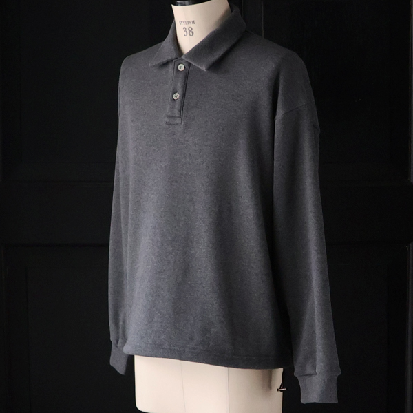 画像9: ボンバーヒート爆暖裏起毛 ヘムドローコード バルーン ポロスウェット【MADE IN JAPAN】『日本製』 / Upscape Audience (9)