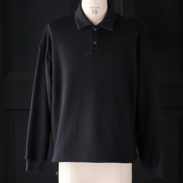 画像10: ボンバーヒート爆暖裏起毛 ヘムドローコード バルーン ポロスウェット【MADE IN JAPAN】『日本製』 / Upscape Audience (10)