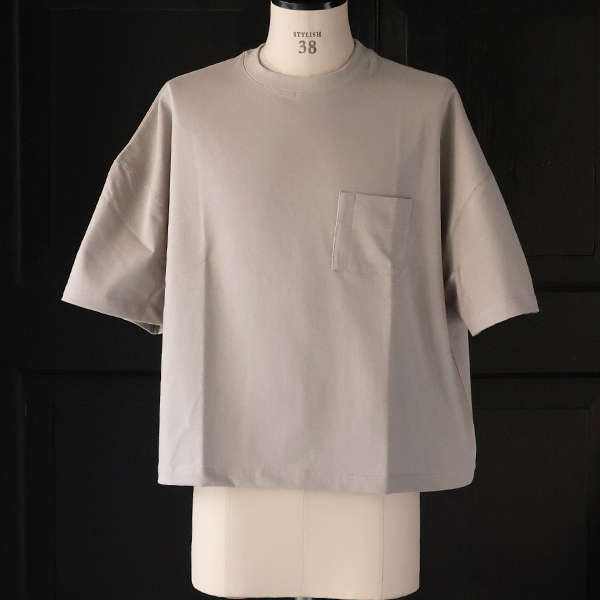 画像2: VORTEX 8オンス（MVS天竺）グラスポケット付き ボクシー クロップドTee【MADE IN JAPAN】『日本製』/ Upscape Audience (2)