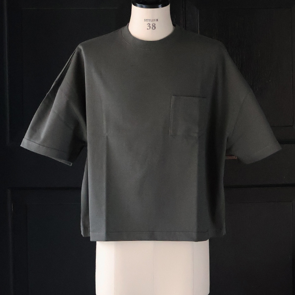 画像4: VORTEX 8オンス（MVS天竺）グラスポケット付き ボクシー クロップドTee【MADE IN JAPAN】『日本製』/ Upscape Audience (4)