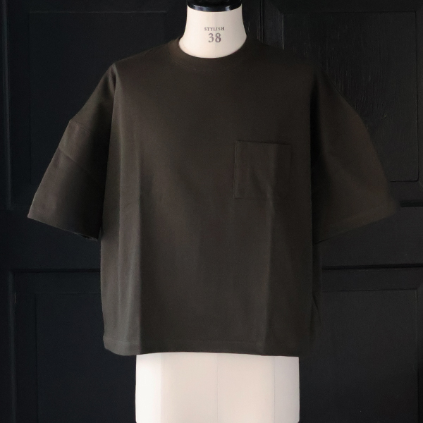 画像6: VORTEX 8オンス（MVS天竺）グラスポケット付き ボクシー クロップドTee【MADE IN JAPAN】『日本製』/ Upscape Audience (6)