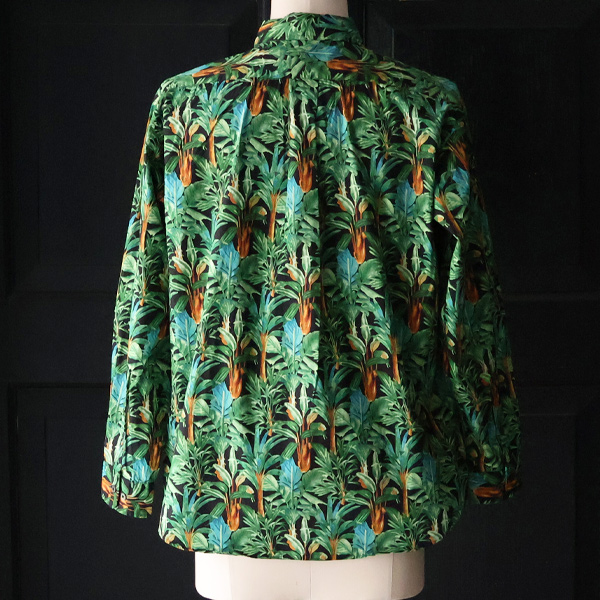 画像20: 日本製 プリントブロード ワンウォッシュ レギュラーカラー 長袖 テーパードシャツ【MADE IN JAPAN】『日本製』/ Upscape Audience (20)