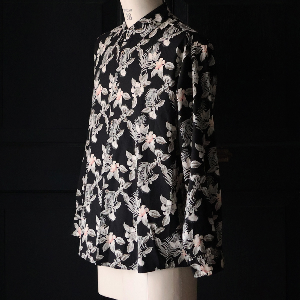 画像23: 日本製 プリントブロード ワンウォッシュ レギュラーカラー 長袖 テーパードシャツ【MADE IN JAPAN】『日本製』/ Upscape Audience (23)