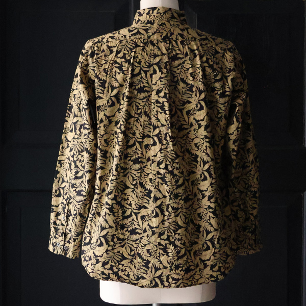 画像12: 日本製 プリントブロード ワンウォッシュ レギュラーカラー 長袖 テーパードシャツ【MADE IN JAPAN】『日本製』/ Upscape Audience (12)