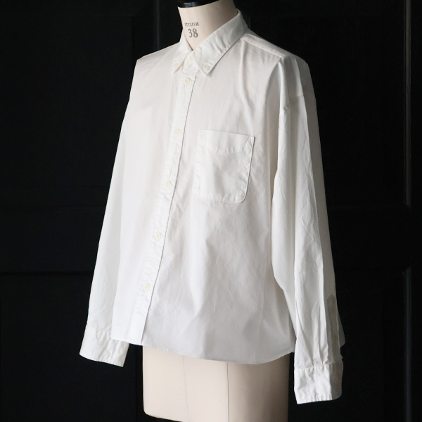 画像11: 「遠州」7オンス チノクロス ボタンダウン ボクシー クロップド 長袖シャツ【MADE IN JAPAN】『日本製』/ Upscape Audience (11)