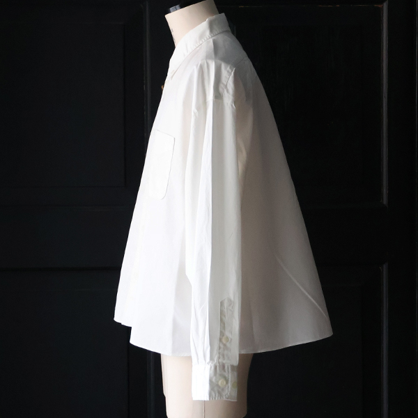 画像12: 「遠州」7オンス チノクロス ボタンダウン ボクシー クロップド 長袖シャツ【MADE IN JAPAN】『日本製』/ Upscape Audience (12)