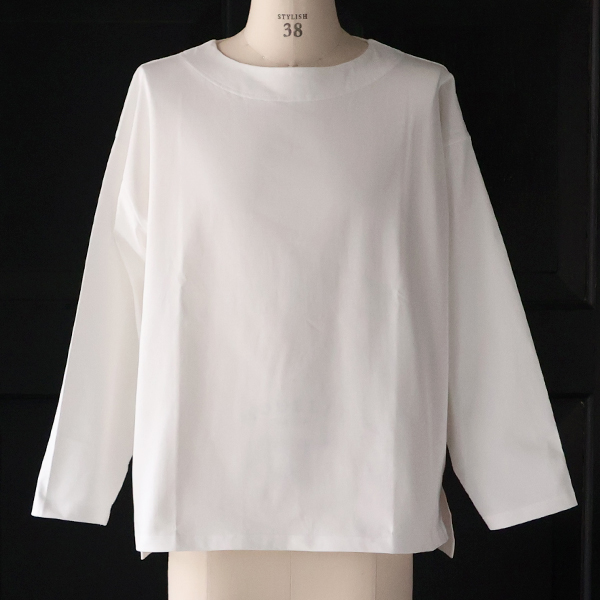 画像6: 透湿・UVカット「多機能COTTON」 引揃ハイゲージ天竺 & ボーダー (7オンス) ボートネック 長袖 Tシャツ【MADE IN JAPAN】『日本製』/ Upscape Audience (6)