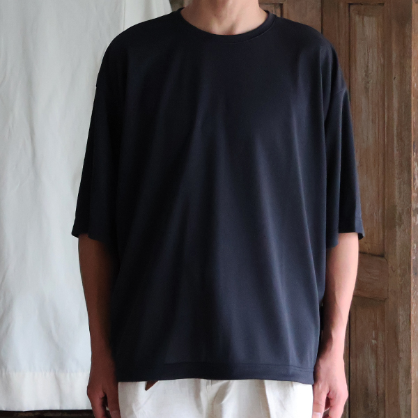 画像3: POLARTEC®(ポーラテック) POWER DRY® (パワードライ) 鹿の子 クルーネック ドローコード バルーン Tシャツ【MADE IN JAPAN】『日本製』/ Upscape Audience (3)