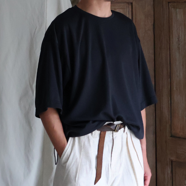 画像9: POLARTEC®(ポーラテック) POWER DRY® (パワードライ) 鹿の子 クルーネック ドローコード バルーン Tシャツ【MADE IN JAPAN】『日本製』/ Upscape Audience (9)