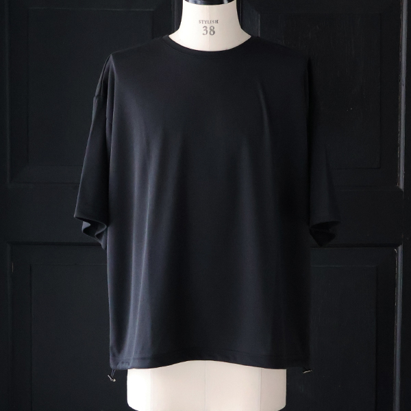 画像2: POLARTEC®(ポーラテック) POWER DRY® (パワードライ) 鹿の子 クルーネック ドローコード バルーン Tシャツ【MADE IN JAPAN】『日本製』/ Upscape Audience (2)