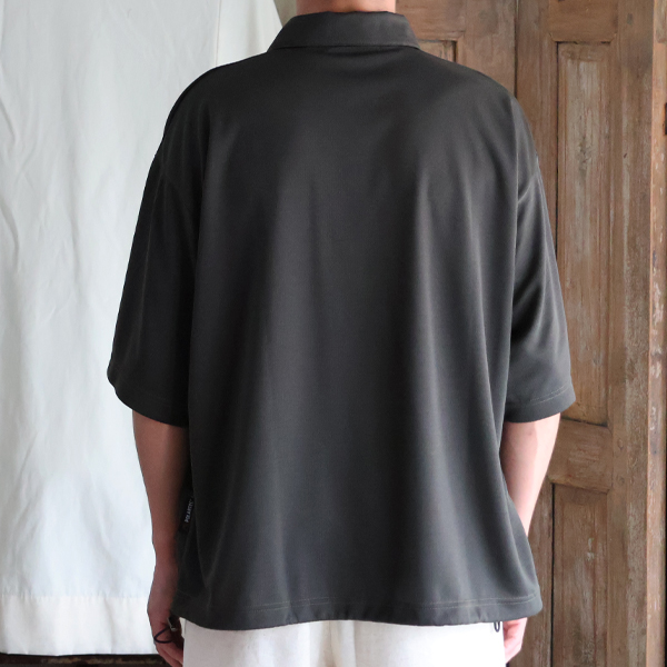 画像7: POLARTEC®(ポーラテック) POWER DRY® (パワードライ) 鹿の子 ドローコード バルーン ポロシャツ【MADE IN JAPAN】『日本製』/ Upscape Audience (7)