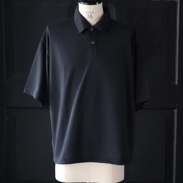 画像2: POLARTEC®(ポーラテック) POWER DRY® (パワードライ) 鹿の子 ドローコード バルーン ポロシャツ【MADE IN JAPAN】『日本製』/ Upscape Audience (2)