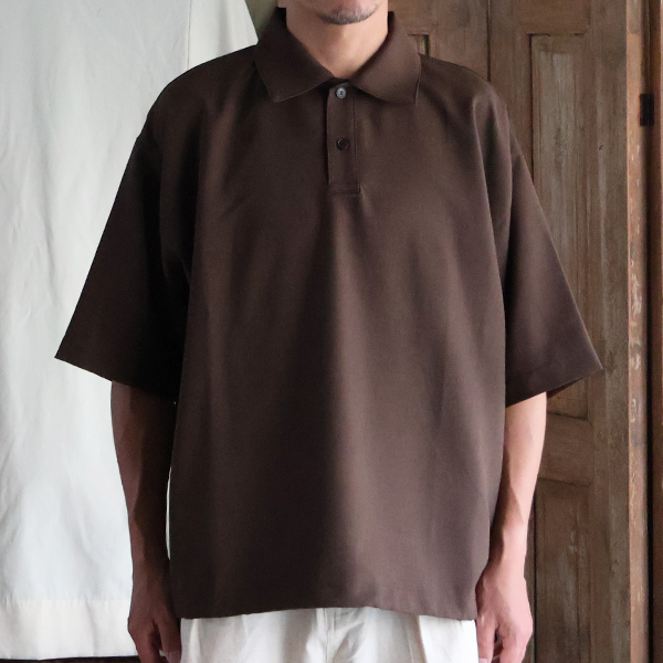 画像3: Naturemier TM (ナチュレミア) TECH リネンライク トロワッシャー ドローコード バルーン ハーフスリーブ ポロシャツ【MADE IN JAPAN】『日本製』/ Upscape Audience (3)