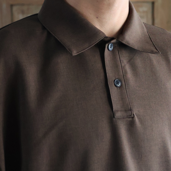 画像6: Naturemier TM (ナチュレミア) TECH リネンライク トロワッシャー ドローコード バルーン ハーフスリーブ ポロシャツ【MADE IN JAPAN】『日本製』/ Upscape Audience (6)