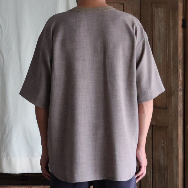 画像15: Reflax（リフラクス）TECH リネンライクキャンバス グラスポケ付き ヘムラウンド ハーフスリーブ POシャツ【MADE IN JAPAN】『日本製』/ Upscape Audience (15)