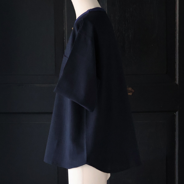 画像3: Reflax（リフラクス）TECH リネンライクキャンバス グラスポケ付き ヘムラウンド ハーフスリーブ POシャツ【MADE IN JAPAN】『日本製』/ Upscape Audience (3)