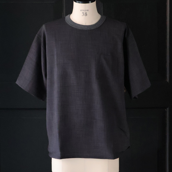 画像4: Reflax（リフラクス）TECH リネンライクキャンバス グラスポケ付き ヘムラウンド ハーフスリーブ POシャツ【MADE IN JAPAN】『日本製』/ Upscape Audience (4)