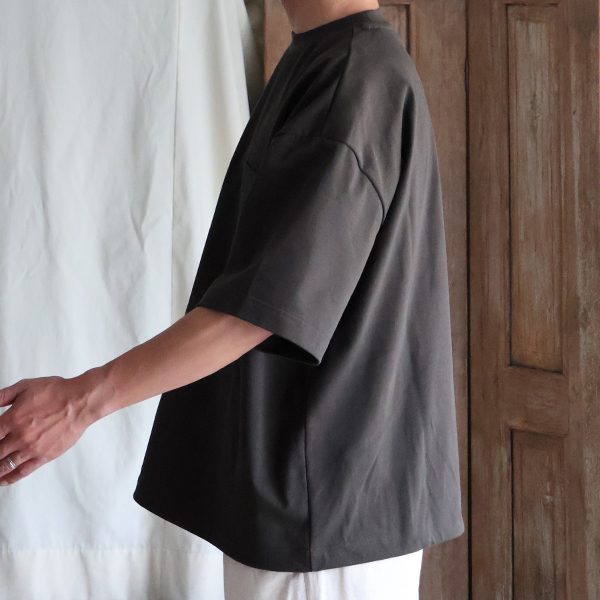 画像6: VORTEX 8オンス (MVS天竺) グラスポケ付 ハーフスリーブ ドローコード 2WAY Tシャツ【MADE IN JAPAN】『日本製』/ Upscape Audience (6)