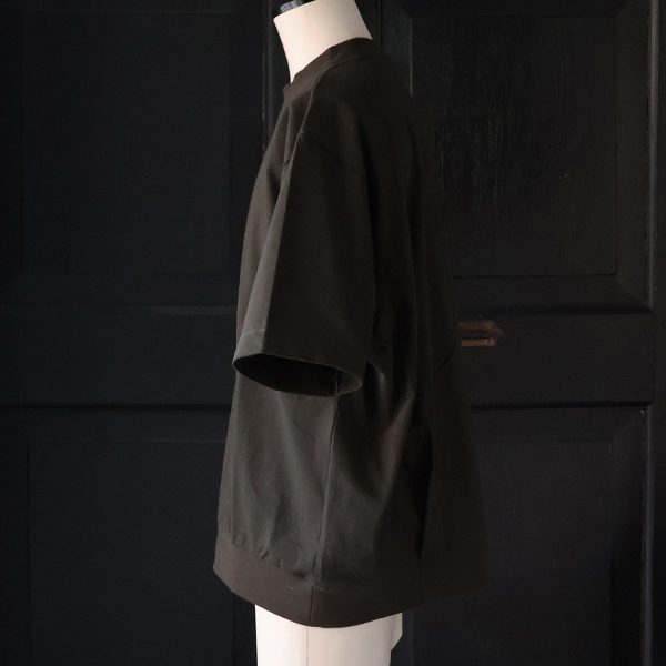 画像3: VORTEX 8オンス (MVS天竺) スウェットライク Vガゼット クルーネック ハーフスリーブ バルーン Tシャツ【MADE IN JAPAN】『日本製』/ Upscape Audience (3)