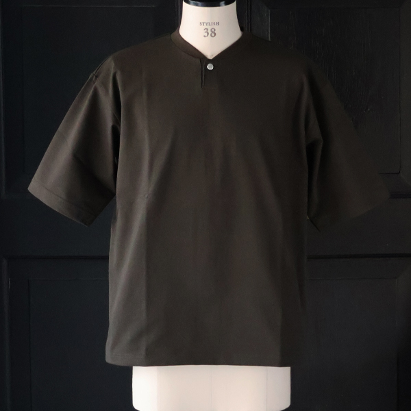 画像2: VORTEX8オンス（MVS天竺）コンチョボタンヘンリー ハーフスリーブ テーパードTシャツ【MADE IN JAPAN】『日本製』/ Upscape Audience (2)