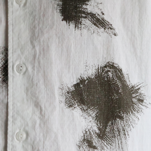 画像6: 「丹後」リップストップオーガニックコットン GERMAN スノーカモ レギュラーカラー ボクシーAライン ハーフスリーブシャツ【MADE IN JAPAN】『日本製』/ Upscape Audience (6)