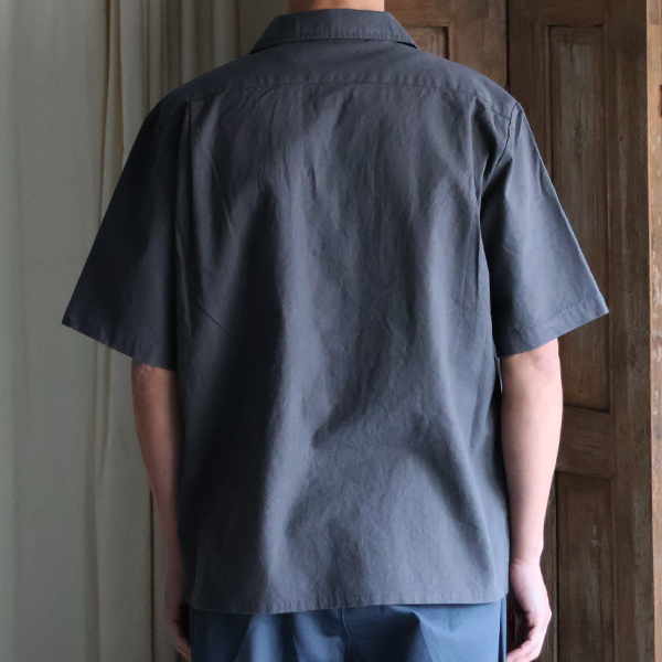 画像20: 「和歌山」綿麻ビンテージソフトキャンバス オープンカラー ハーフスリーブシャツ【MADE IN JAPAN】『日本製』/ Upscape Audience (20)