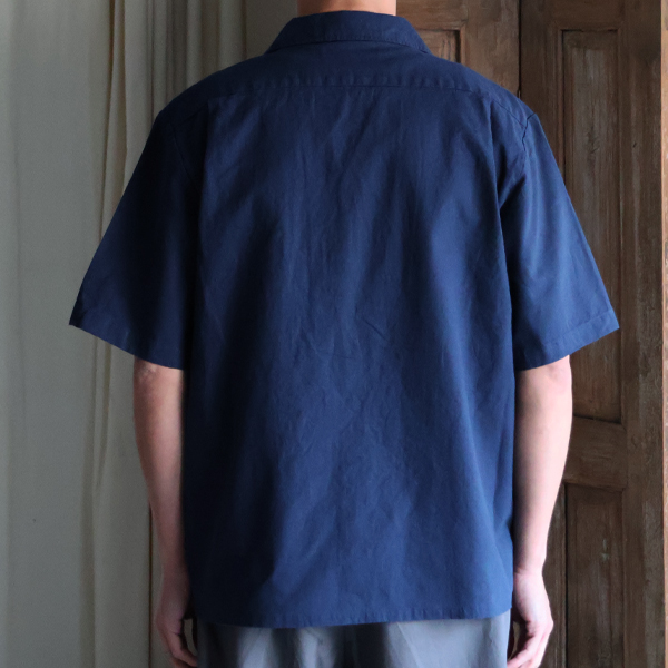画像10: 「和歌山」綿麻ビンテージソフトキャンバス オープンカラー ハーフスリーブシャツ【MADE IN JAPAN】『日本製』/ Upscape Audience (10)