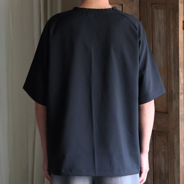 画像5: TECH サッカー ストライプ   コマンドセーターライクポケット バルーン 布帛Tシャツ【MADE IN JAPAN】『日本製』/ Upscape Audience (5)