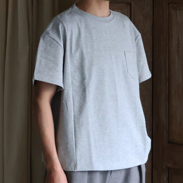 画像2: ビッグサイズリメイク USAファブリック丸胴国産ポケットTEE【FABRIC MADE IN USA】【ASSEMBLED IN JAPAN】『日本製』 (2)