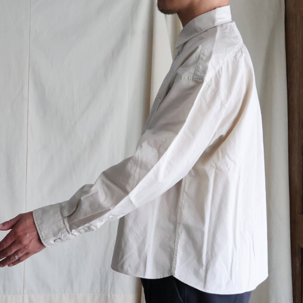 画像12: 「遠州」7オンス チノクロス ボクシー クロップド 長袖シャツ【MADE IN JAPAN】『日本製』/ Upscape Audience【ご予約商品・8月25日入荷予定】 (12)