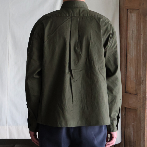 画像17: 「遠州」7オンス チノクロス ボクシー クロップド 長袖シャツ【MADE IN JAPAN】『日本製』/ Upscape Audience【ご予約商品・8月25日入荷予定】 (17)