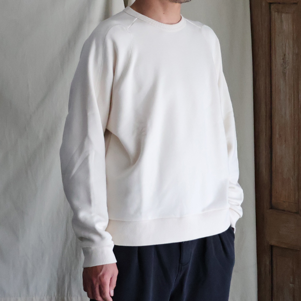画像2: 「和歌山」 度詰裏毛 (11オンス) ラグラン アスレチックスリーブ クルーネック スウェット【MADE IN JAPAN】【送料無料】『日本製』 / Upscape Audience (2)