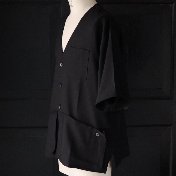 画像16: Naturemier™️(ナチュレミア)TECH リネンライク メランジクロス ハーフスリーブ ハンティングジャケット『MADE IN JAPAN』『日本製』【送料無料】Upscape Audience (16)