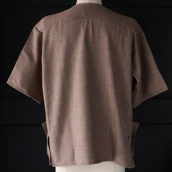 画像9: Naturemier™️(ナチュレミア)TECH リネンライク メランジクロス ハーフスリーブ ハンティングジャケット『MADE IN JAPAN』『日本製』【送料無料】Upscape Audience (9)