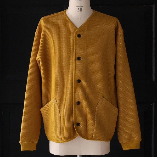 画像2: ウールビッグワッフル ARMY カーディガン【MADE IN JAPAN】『日本製』 / Upscape Audience (2)