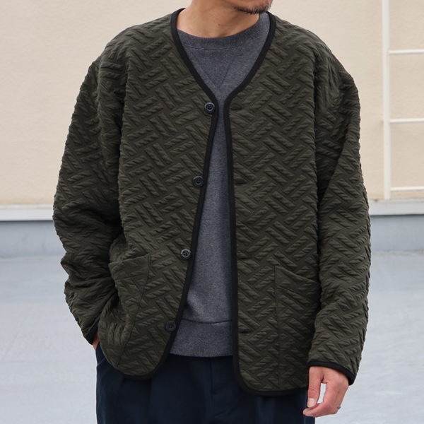 画像3: 「尾州」コットンキルト  ARMY ジャケット【MADE IN JAPAN】『日本製』 / Upscape Audience (3)