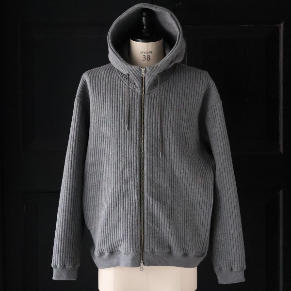 画像15: 「尾州」コットンキルト スタンドフード ZIPパーカー【MADE IN JAPAN】『日本製』【送料無料】 / Upscape Audience (15)