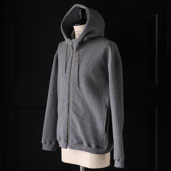 画像16: 「尾州」コットンキルト スタンドフード ZIPパーカー【MADE IN JAPAN】『日本製』【送料無料】 / Upscape Audience (16)