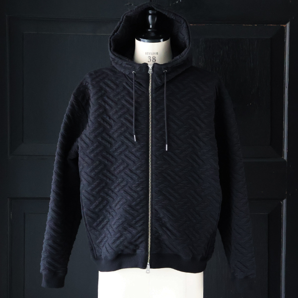 画像7: 「尾州」コットンキルト スタンドフード ZIPパーカー【MADE IN JAPAN】『日本製』【送料無料】 / Upscape Audience (7)