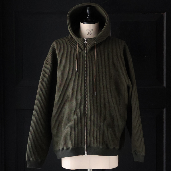 画像13: 「尾州」コットンキルト スタンドフード ZIPパーカー【MADE IN JAPAN】『日本製』【送料無料】 / Upscape Audience (13)