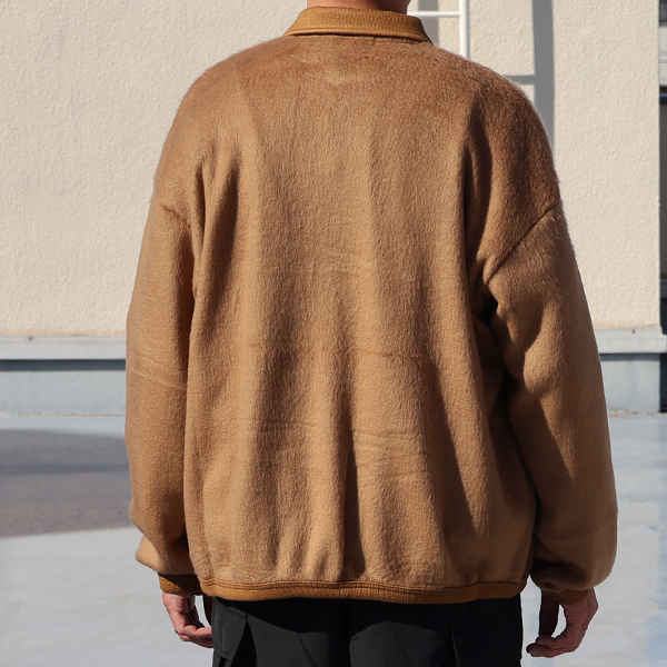 画像4: モヘアライク ウールシャギー ニットソー ポロカーディガン【MADE IN JAPAN】『日本製』 / Upscape Audience (4)