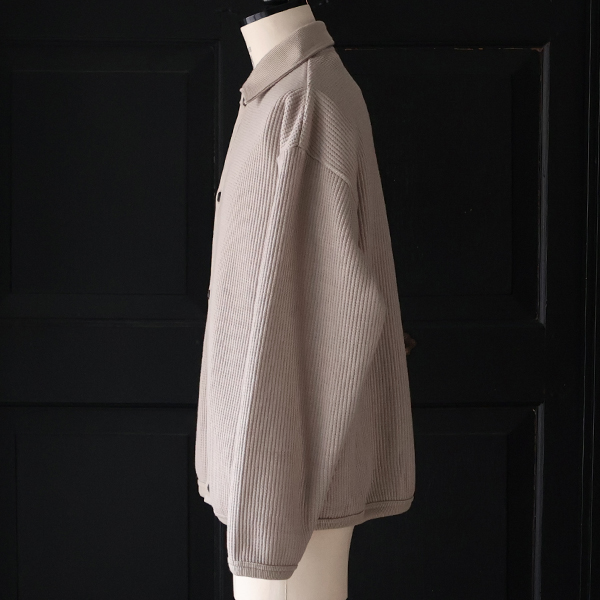 画像7: ウールビッグワッフル ニットソー ポロカーディガン【MADE IN JAPAN】『日本製』 / Upscape Audience (7)