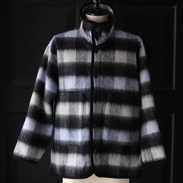 画像7: ECOLANA(エコラーナ) シャギーチェック スタンドオーバー ジャケット【MADE IN JAPAN】『日本製』【送料無料】 / Upscape Audience (7)
