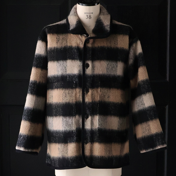 画像8: ECOLANA(エコラーナ) シャギーチェック スタンドオーバー ジャケット【MADE IN JAPAN】『日本製』【送料無料】 / Upscape Audience (8)