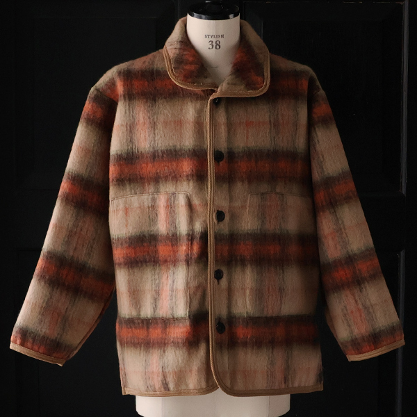 画像10: ECOLANA(エコラーナ) シャギーチェック スタンドオーバー ジャケット【MADE IN JAPAN】『日本製』【送料無料】 / Upscape Audience (10)