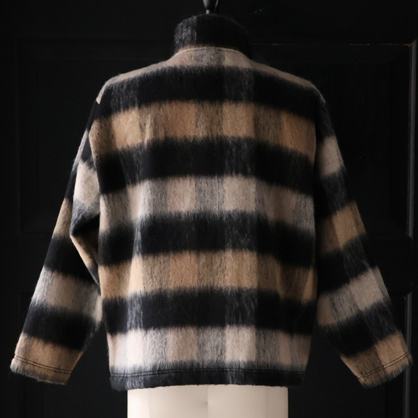 画像9: ECOLANA(エコラーナ) シャギーチェック スタンド ZIP ジャケット【MADE IN JAPAN】『日本製』【送料無料】 / Upscape Audience (9)